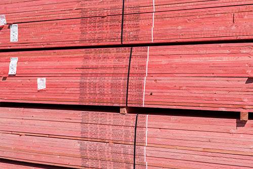 red roofing battens